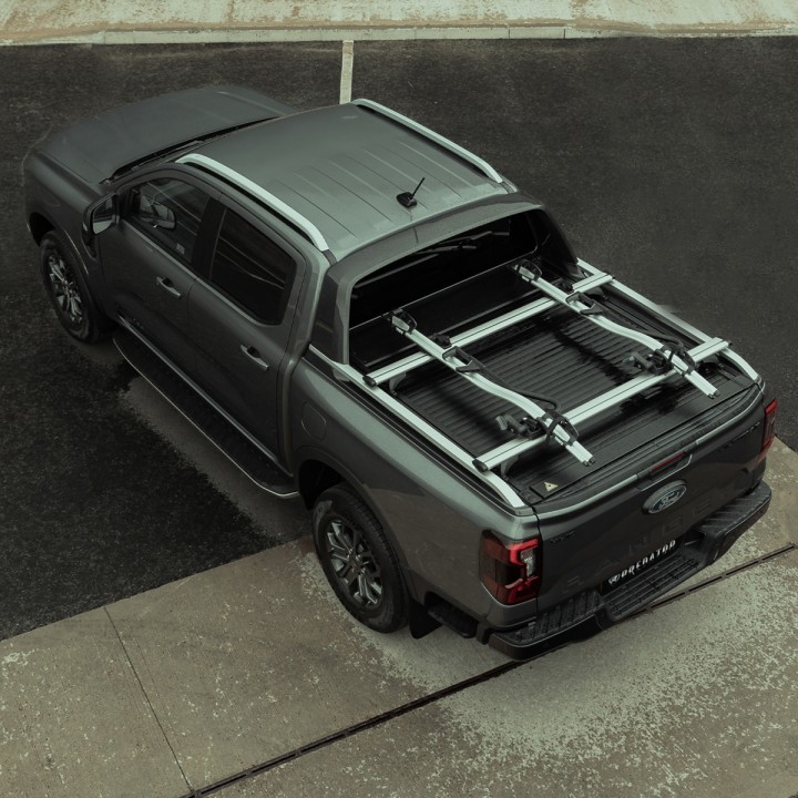 Roof Cross Bars, ProTop Roll Top - Aero Wing, Color Silver, Ford Ranger Double Cab 2023 - Present - EDK.ro