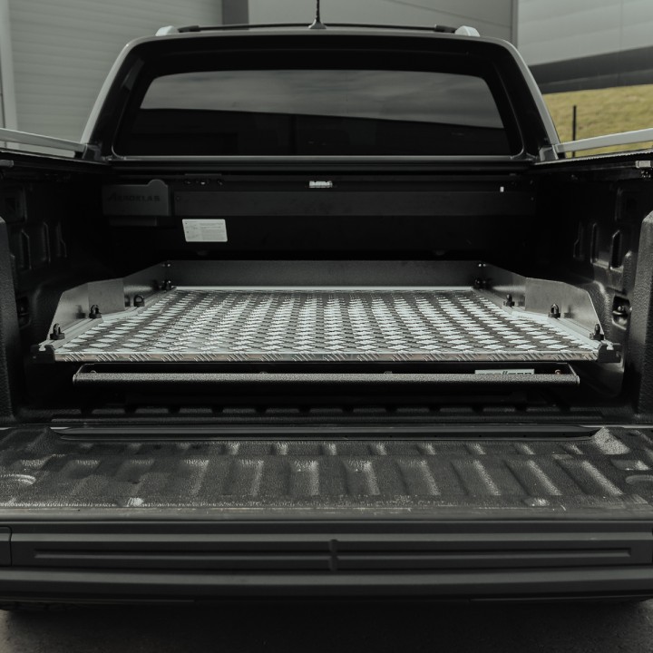 Sliding Bed Tray, ProTop Full-Width - Alloy, Ford Ranger Double Cab 2023 - Present - EDK.ro