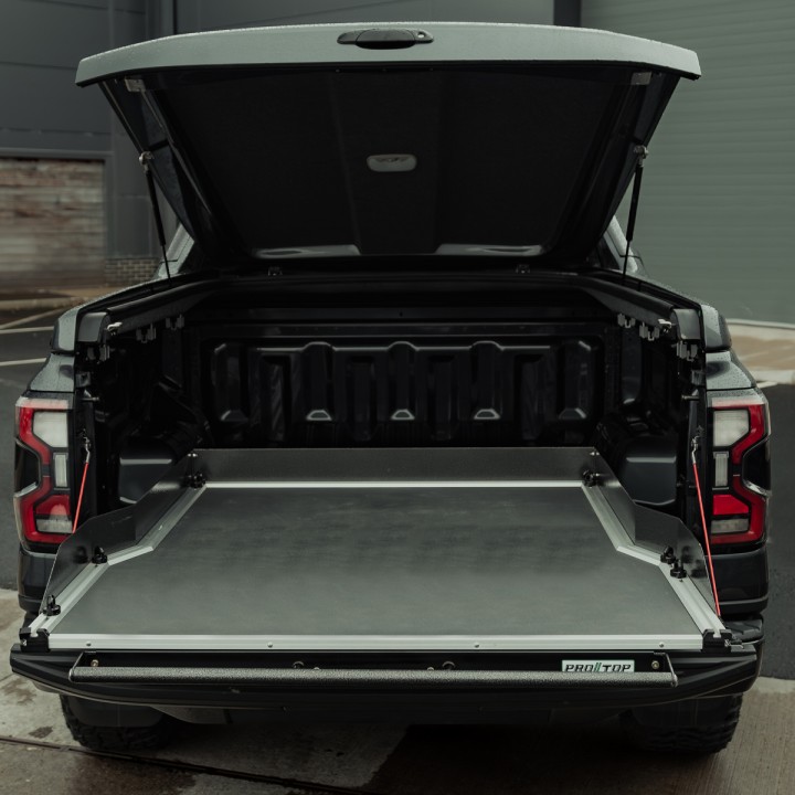 Platformă Glisantă pentru Benă, ProTop Full-Width - Rhino Deck, Ford Ranger Platinum / Tremor / Wildtrak / Wildtrak X / XL / XLT Cabină Dublă 2023 - Prezent - EDK.ro