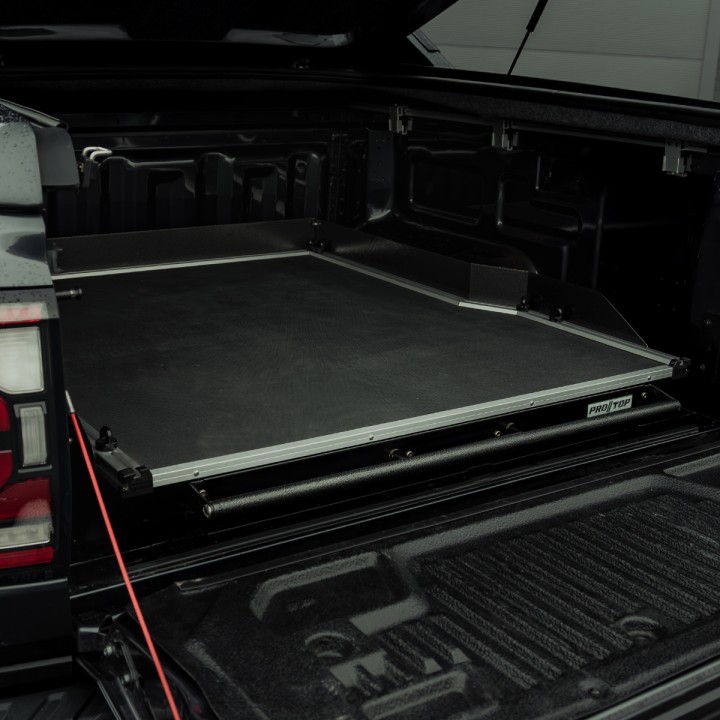 Sliding Bed Tray, ProTop Full-Width - Rhino Deck, Ford Ranger Platinum / Tremor / Wildtrak / Wildtrak X / XL / XLT Double Cab 2023 - Present - EDK.ro