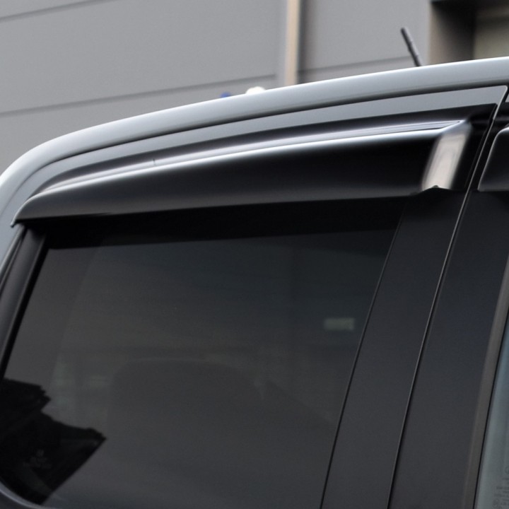 Wind Deflectors Set of 4, Trux Dark Smoked, Ford Ranger Platinum / Tremor / Wildtrak / Wildtrak X / XL / XLT Double Cab 2023 - Present - EDK.ro