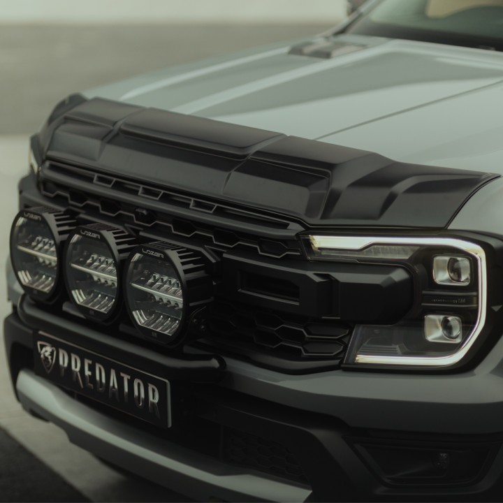 Bonnet Armour, Predator, Color Matt Black, Ford Ranger Raptor 2023 - Present - EDK.ro