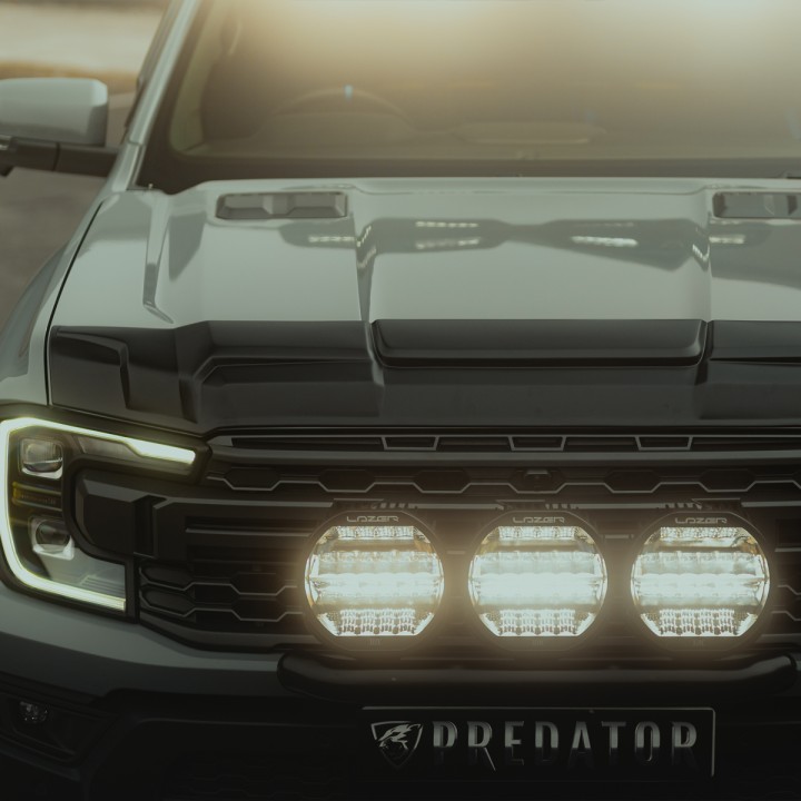 Bonnet Armour, Predator, Color Matt Black, Ford Ranger Raptor 2023 - Present - EDK.ro