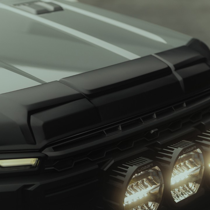 Protecție Capotă, Predator, Culoare Negru Mat, Ford Ranger Raptor 2023 - Prezent - EDK.ro