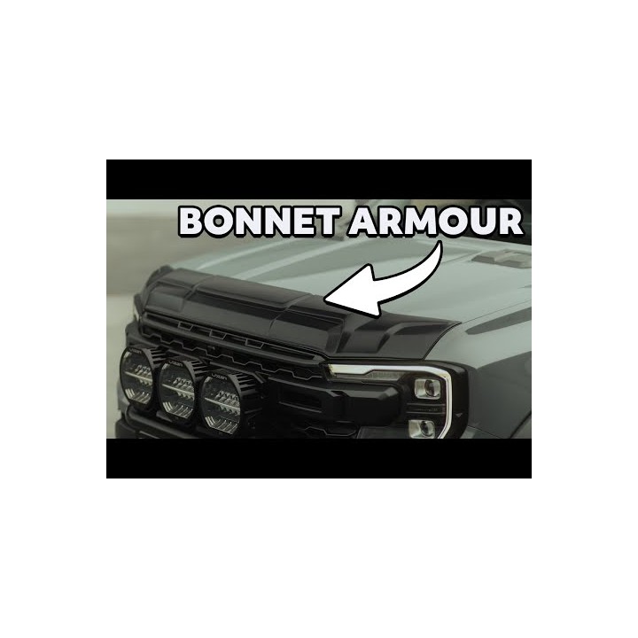 Bonnet Armour, Predator, Color Matt Black, Ford Ranger Raptor 2023 - Present - EDK.ro