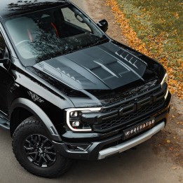 Bonnet Scoop, Predator, Color Matt Black, Ford Ranger Raptor 2023 - Present - EDK.ro