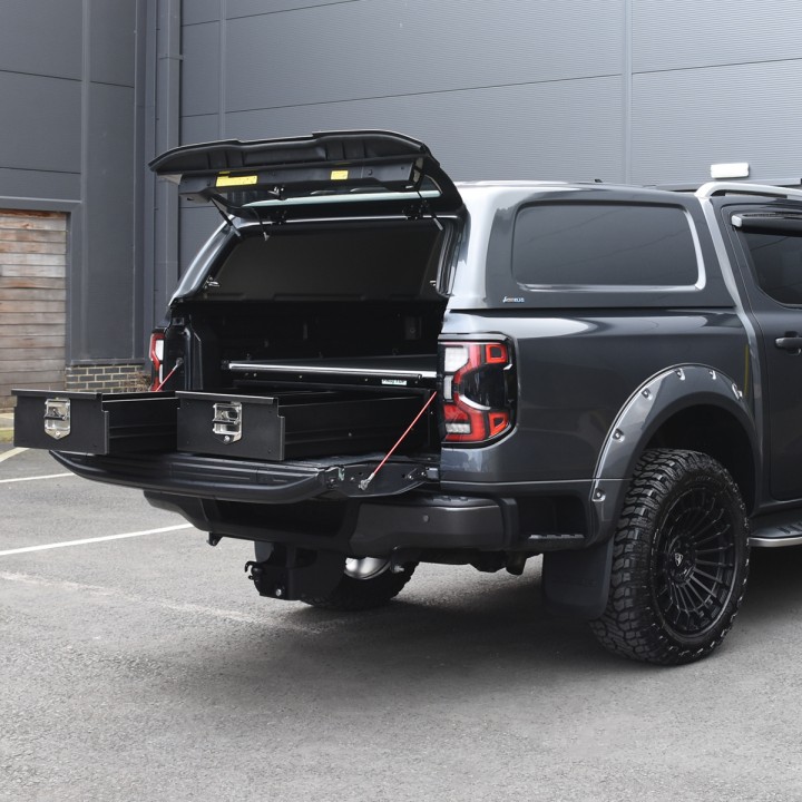 Sliding Tray, ProTop Twin Drawer System with - Load Bed System, Ford Ranger Raptor 2023 - Present - EDK.ro