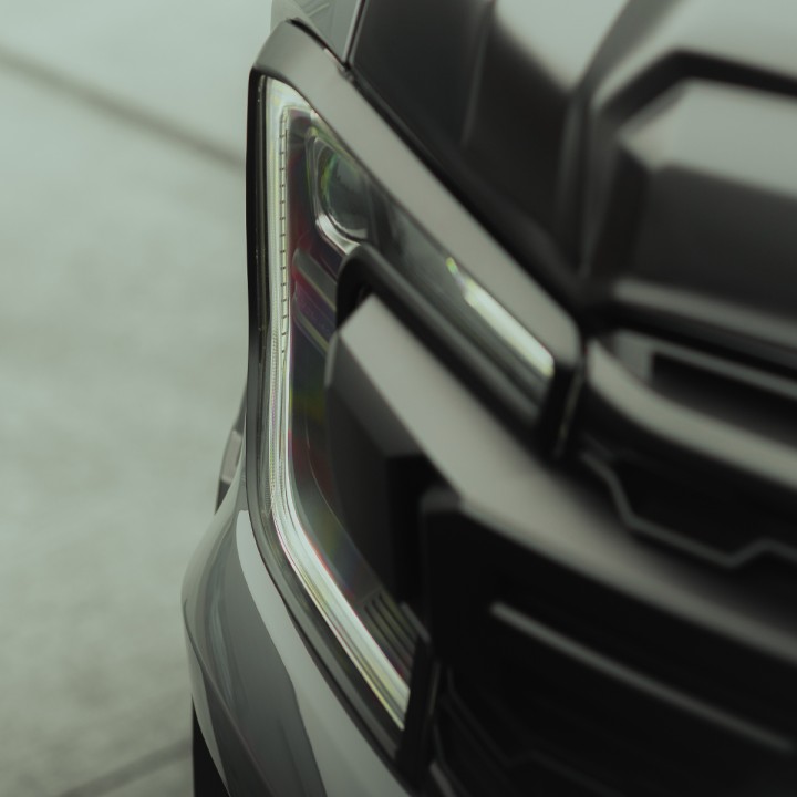 Headlight Covers, Predator, Color Matt or Gloss Black, Ford Ranger Raptor 2023 - Present - EDK.ro