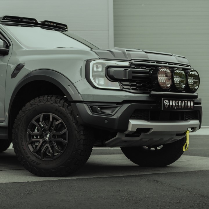 Headlight Covers, Predator, Color Matt or Gloss Black, Ford Ranger Raptor 2023 - Present - EDK.ro