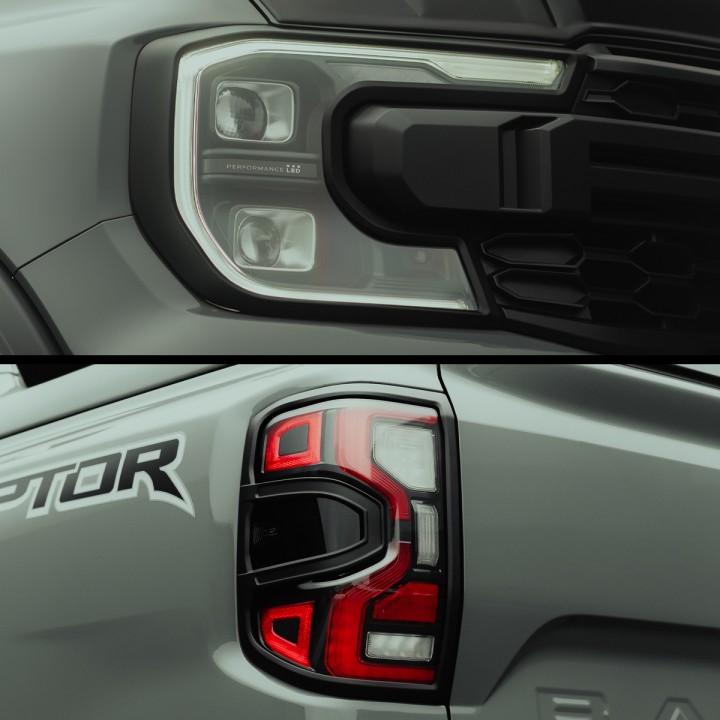 Light Garnish Trims, Predator Full Set in, Color Gloss or Matt Black, Ford Ranger Raptor 2023 - Present - EDK.ro