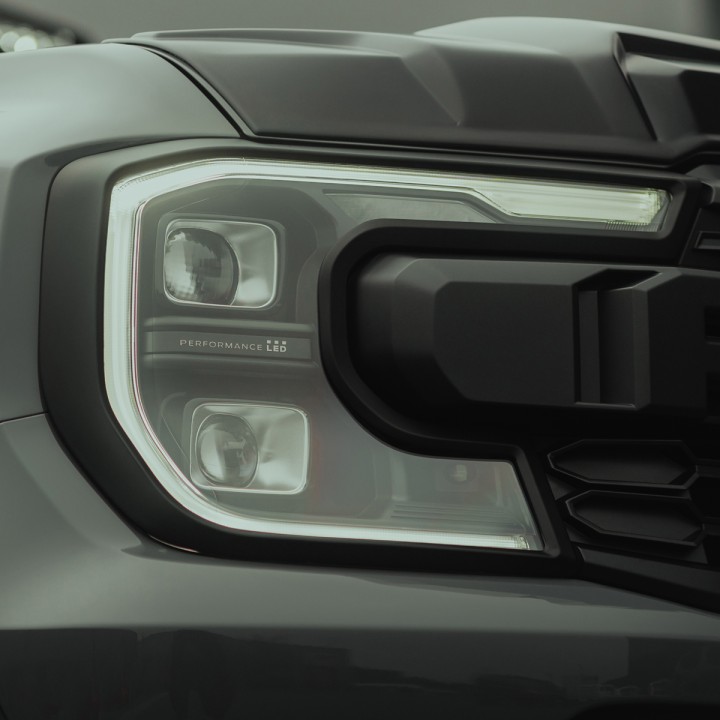 Light Garnish Trims, Predator Full Set in, Color Gloss or Matt Black, Ford Ranger Raptor 2023 - Present - EDK.ro