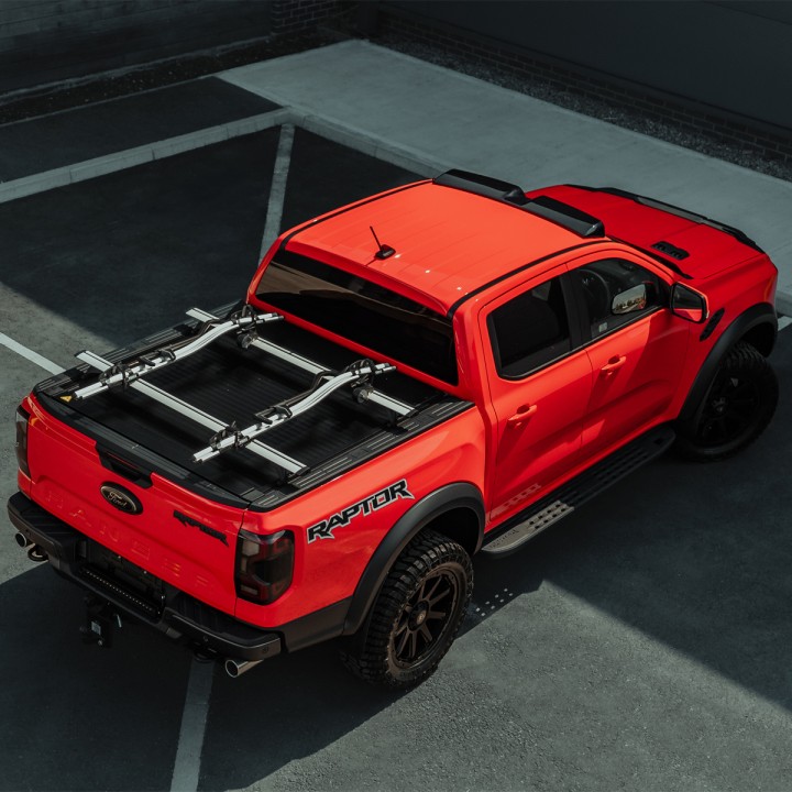 Roof Cross Bars, ProTop Roll Top - Aero Wing, Color Silver, Ford Ranger Raptor 2023 - Present - EDK.ro