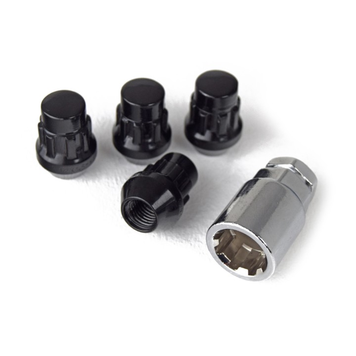 Set de 4 Piulițe Pentru Prezon, Predator 12mm x 1.5mm, Negru - EDK.ro