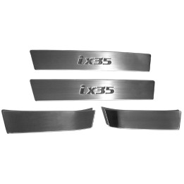 Door Sill Protectors, Trux Steel Guards, Color Stainless, Hyundai ix35 2009 - 2015 - EDK.ro