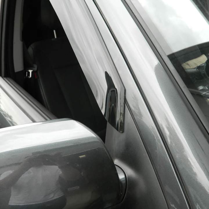 Wind Deflectors Set of 4, Trux, Color Dark Smoke, Hyundai Santa Fe 2006 - 2012 - EDK.ro