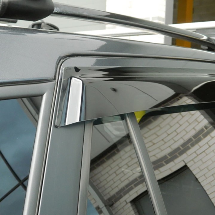 Wind Deflectors Set of 4, Trux, Color Dark Smoke, Hyundai Santa Fe 2006 - 2012 - EDK.ro