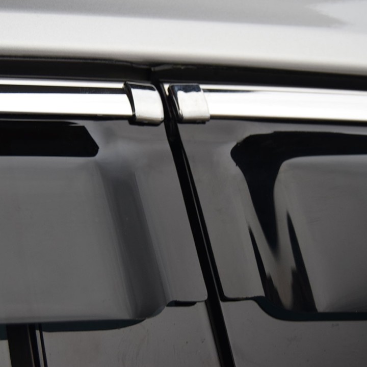 Set 4 Paravânturi, Trux Crom Strip, Culoare Fumuriu Închis, Hyundai Tucson 2015 - 2020 - EDK.ro