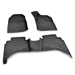 Floor Mats, Trux D/Cab 3D Premium, Isuzu D-Max Double Cab 2012 - 2020 - EDK.ro