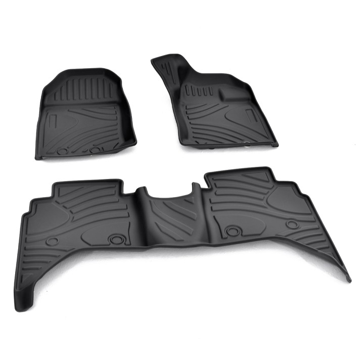 Floor Mats, Trux D/Cab 3D Premium, Isuzu D-Max Double Cab 2012 - 2020 - EDK.ro