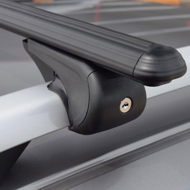 Roof Cross Bars, Trux Roof Rails, Color Black, Isuzu D-Max Double Cab 2012 - 2020 - EDK.ro