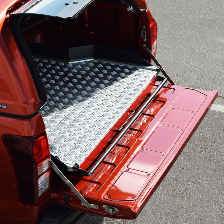 Sliding Bed Tray, ProTop Full-Width - Alloy, Isuzu D-Max Double Cab 2012 - 2020 - EDK.ro