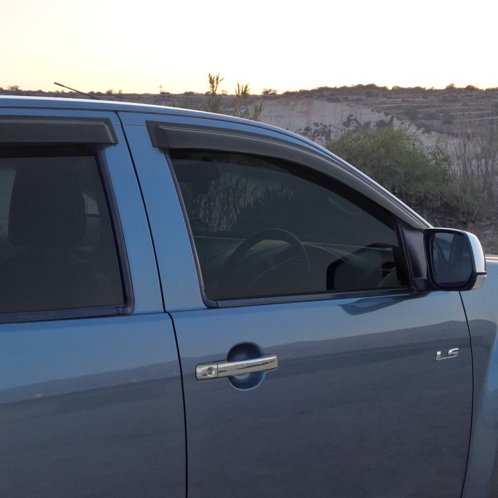Wind Deflectors Set of 4, Trux, Color Tinted, Isuzu D-Max Double Cab 2012 - 2020 - EDK.ro