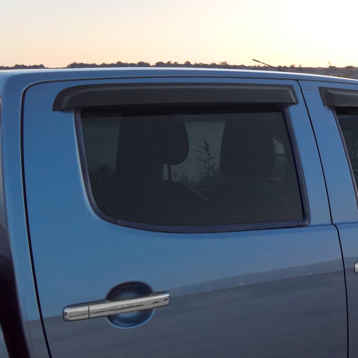 Wind Deflectors Set of 4, Trux, Color Tinted, Isuzu D-Max Double Cab 2012 - 2020 - EDK.ro
