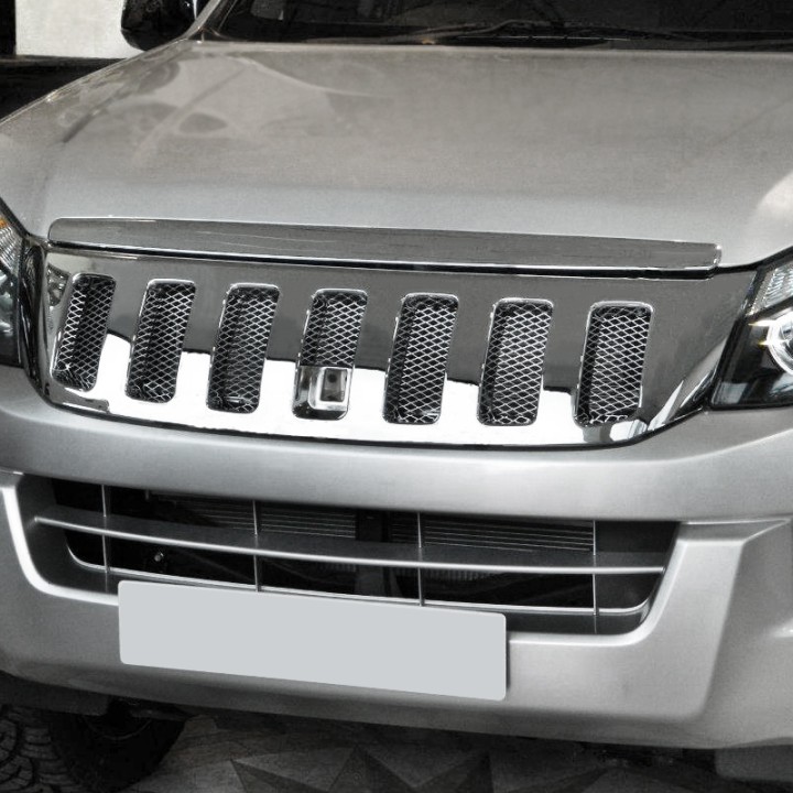 Front Grille, Trux Mesh Insert, Color Chrome, Isuzu D-Max Double Cab 2012 - 2016 - EDK.ro