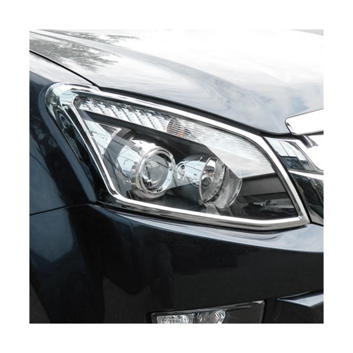 Headlight Covers, Trux, Color Chrome, Isuzu D-Max Double Cab 2012 - 2016 - EDK.ro