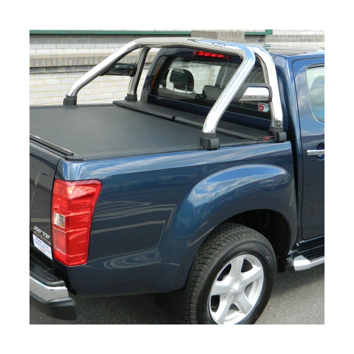 Rollbar Inox, Trux Single Hoop, Culoare Argintiu, Isuzu D-Max Cabină Dublă 2012 - 2016 - EDK.ro
