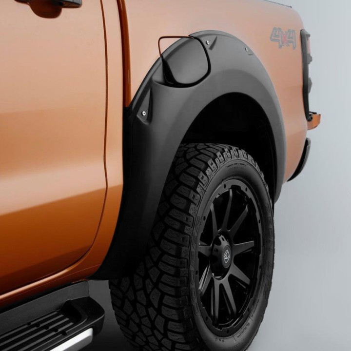 Extension, Trux Wheel Arch S, Color Matt Black, Isuzu D-Max Double Cab 2012 - 2016 - EDK.ro
