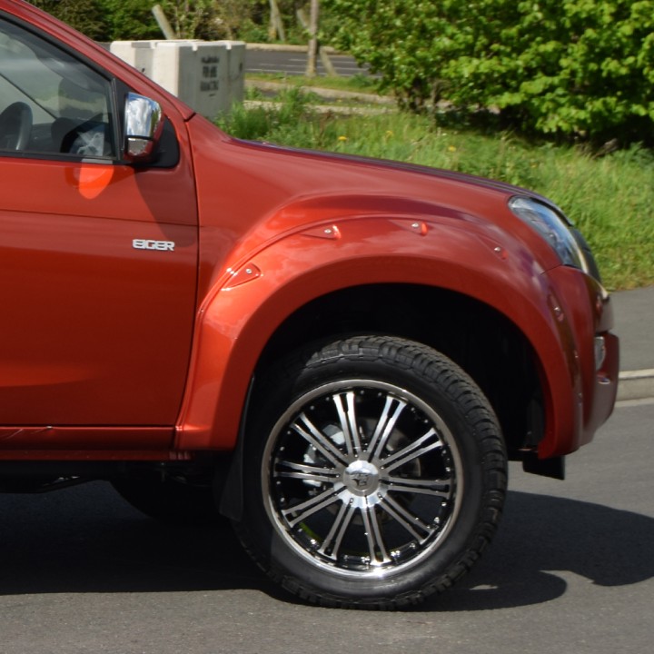 Extensie, Trux Wheel Arch S, Culoare Negru Mat, Isuzu D-Max Cabină Dublă 2012 - 2016 - EDK.ro