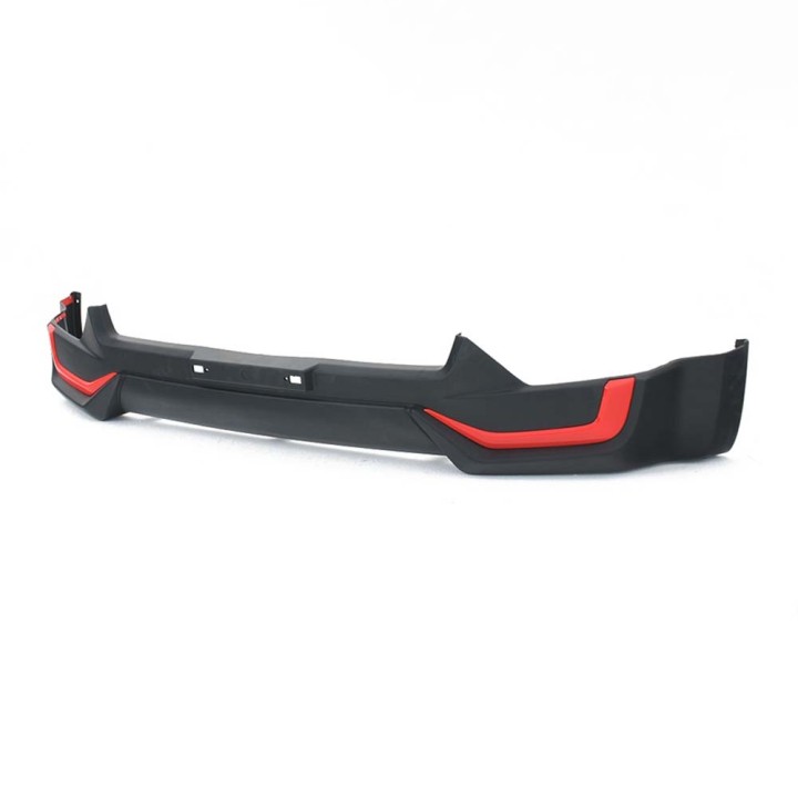 Spoiler Bară Față, Predator Și Roșu, Culoare Negru, Isuzu D-Max Cabină Dublă 2017 - 2020 - EDK.ro
