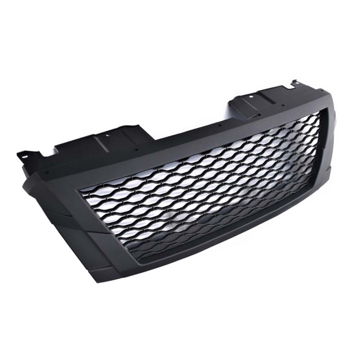 Grilă Față, Predator Plasă cu Roșu Logo, Culoare Negru Mat, Isuzu D-Max Cabină Dublă 2017 - 2020 - EDK.ro
