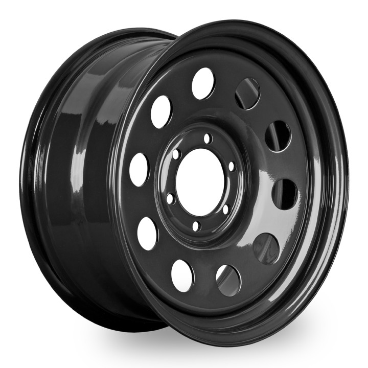 Steel Wheel, Trux Modular Steel Wheel, 18x8.0, Black - EDK.ro