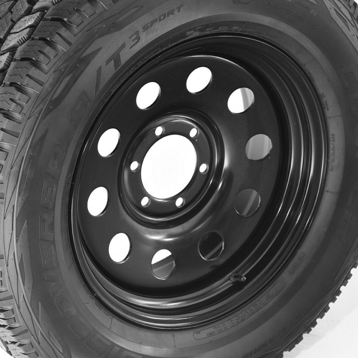 Jantă de Oțel, Trux Modular Steel Wheel, 18x8.0, Negru - EDK.ro