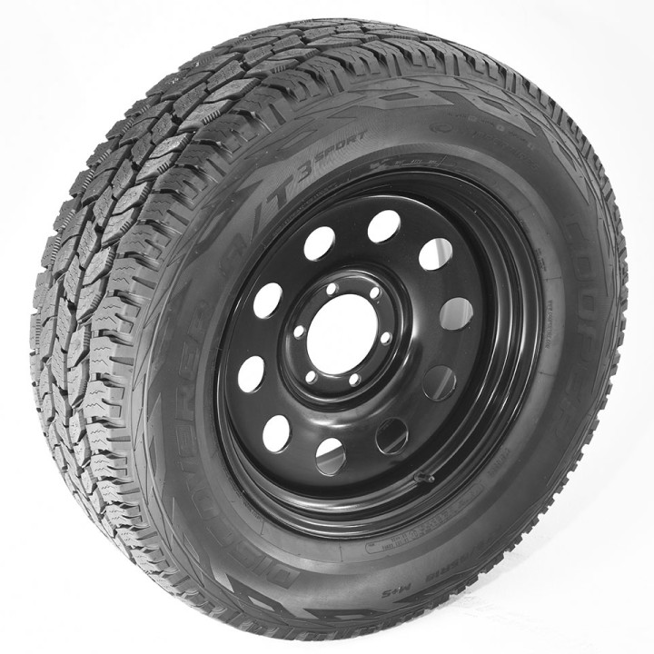 Steel Wheel, Trux Modular Steel Wheel, 18x8.0, Black - EDK.ro