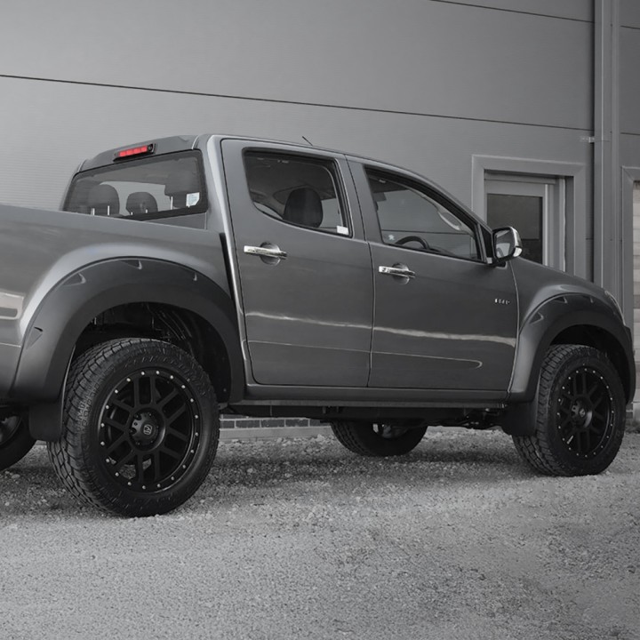 Extension, Trux Wheel Arch S, Color Matt Black, Isuzu D-Max Double Cab 2017 - 2020 - EDK.ro