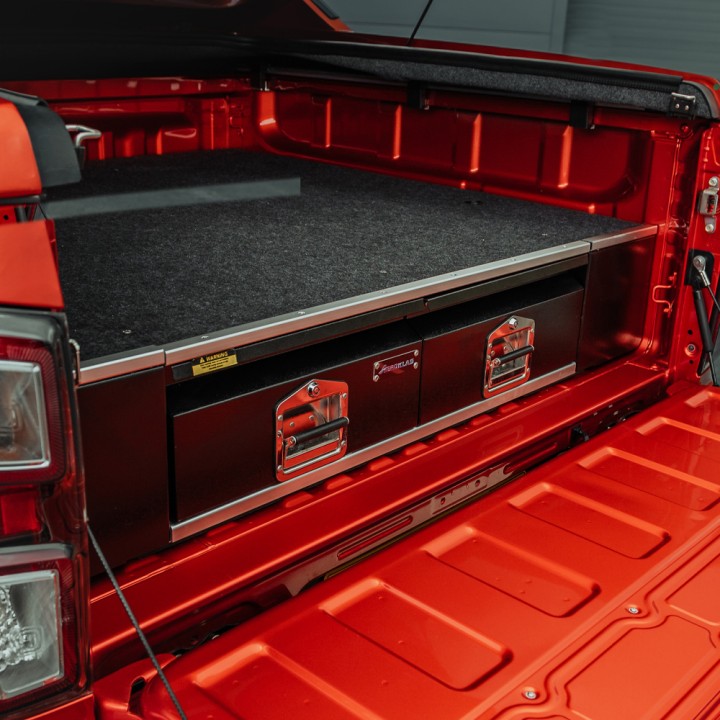 Drawer System, Aeroklas System - Non-Drill, Isuzu D-Max Double Cab 2021 - 2024 - EDK.ro