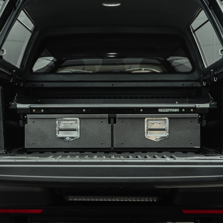 Tavă Glisantă, ProTop Twin Drawer System, Isuzu D-Max Cabină Dublă 2021 - 2024 - EDK.ro