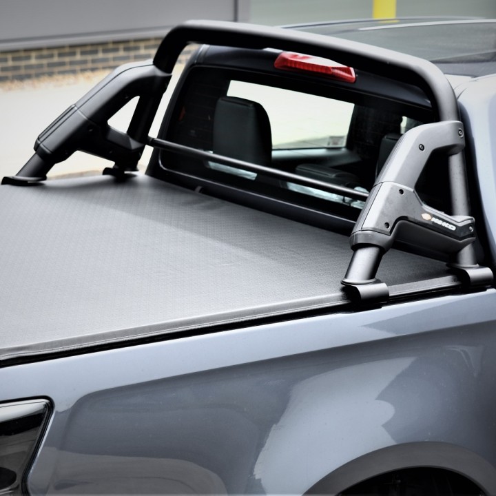Stainless Steel Rollbar, Keko, Black Color, Isuzu D-Max Double Cab 2021 - 2024 - EDK.ro