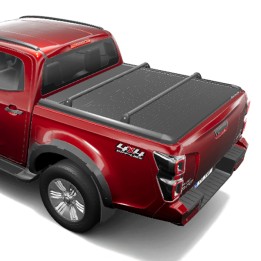 Roof Cross Bars, Mountain Top MT EVO Roll (75 kg Load Limit), Color Black, Isuzu D-Max Double Cab 2021 - 2024 - EDK.ro