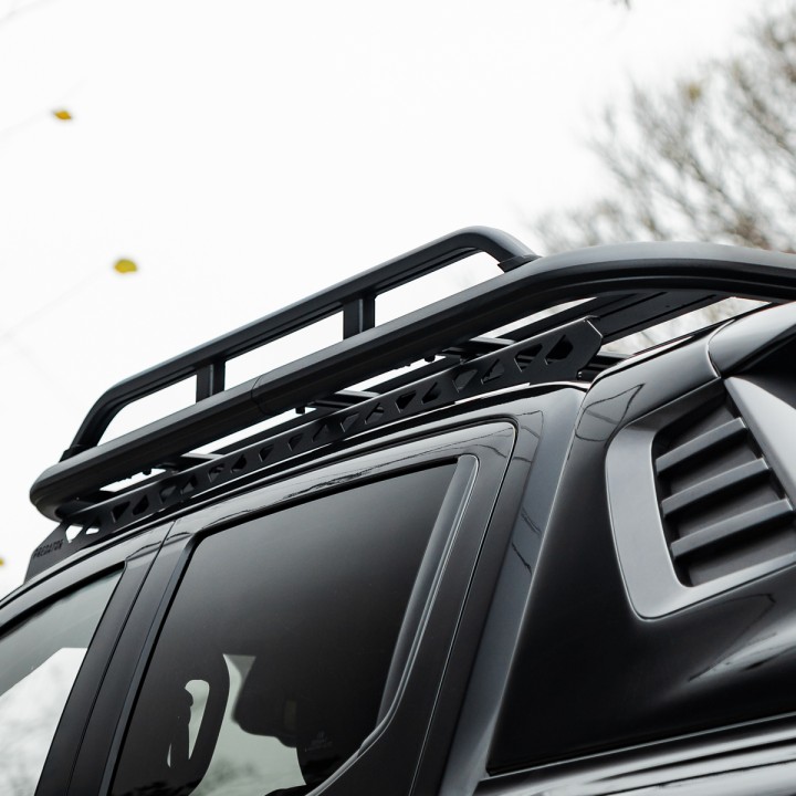Platform Roof Rack, Predator (With Side Rails), Isuzu D-Max Double Cab 2021 - 2024 - EDK.ro