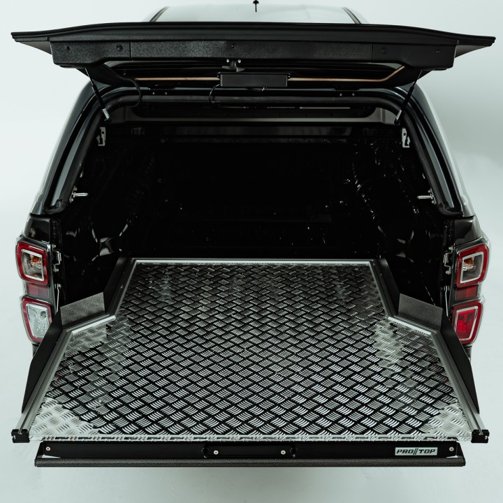 Sliding Bed Tray, ProTop Full-Width - Alloy, Isuzu D-Max Double Cab 2021 - 2024 - EDK.ro