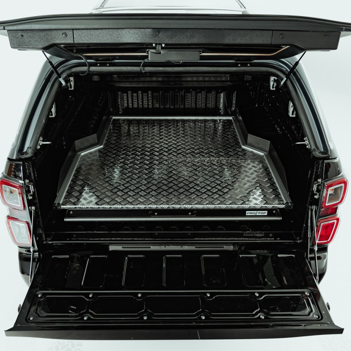 Sliding Bed Tray, ProTop Full-Width - Alloy, Isuzu D-Max Double Cab 2021 - 2024 - EDK.ro