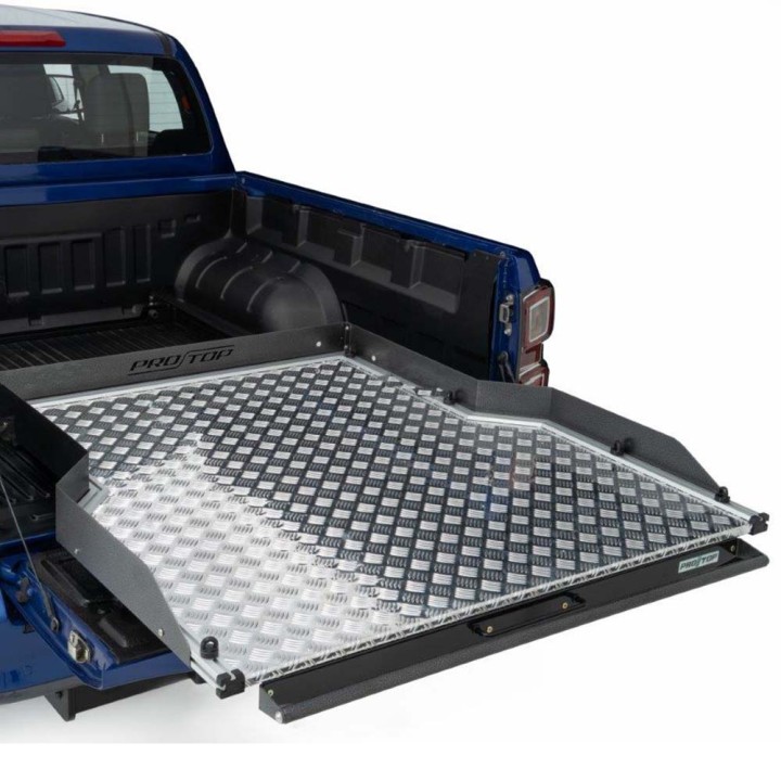 Platformă Glisantă pentru Benă, ProTop Full-Width - Alloy, Isuzu D-Max Cabină Dublă 2021 - 2024 - EDK.ro