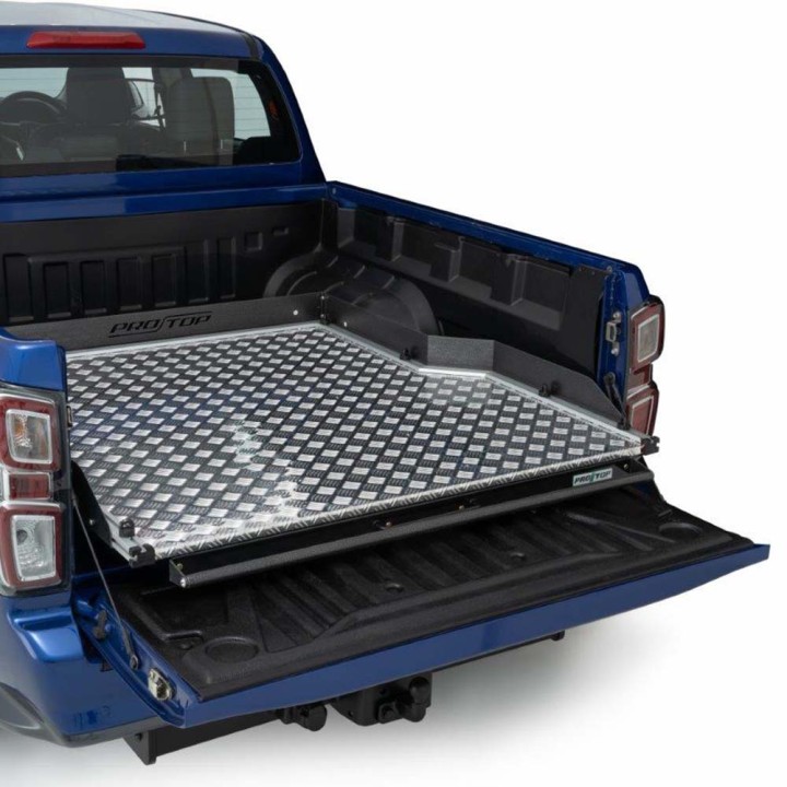 Sliding Bed Tray, ProTop Full-Width - Alloy, Isuzu D-Max Double Cab 2021 - 2024 - EDK.ro