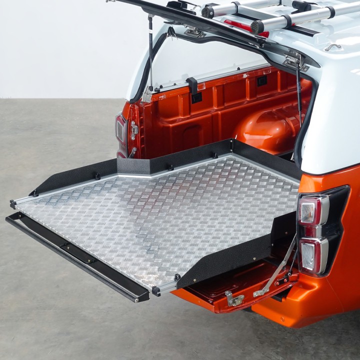 Platformă Glisantă pentru Benă, ProTop Full-Width - Alloy, Isuzu D-Max Cabină Dublă 2021 - 2024 - EDK.ro