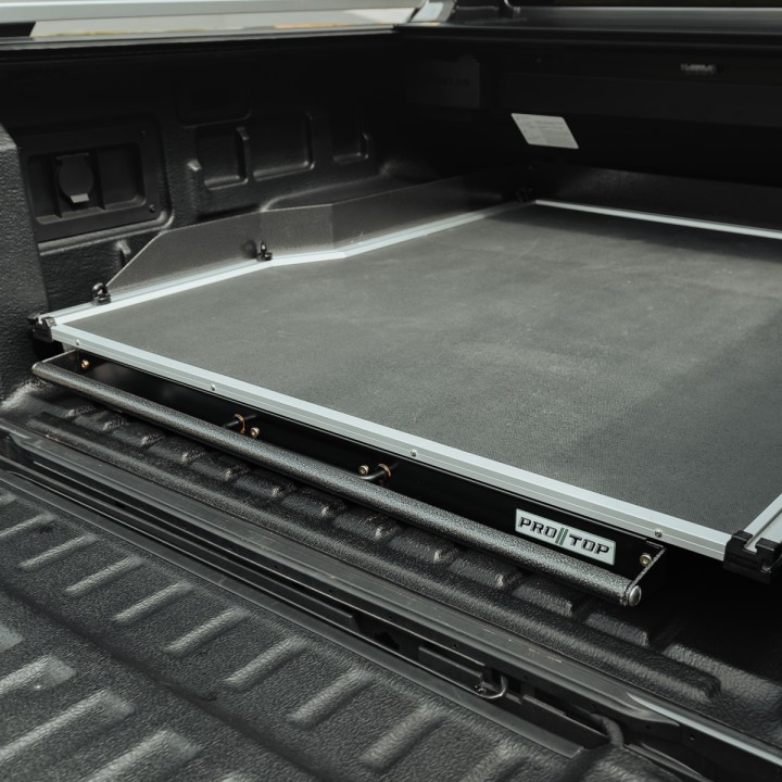 Sliding Bed Tray, ProTop Full-Width - Rhino Deck, Isuzu D-Max Double Cab 2021 - 2024 - EDK.ro