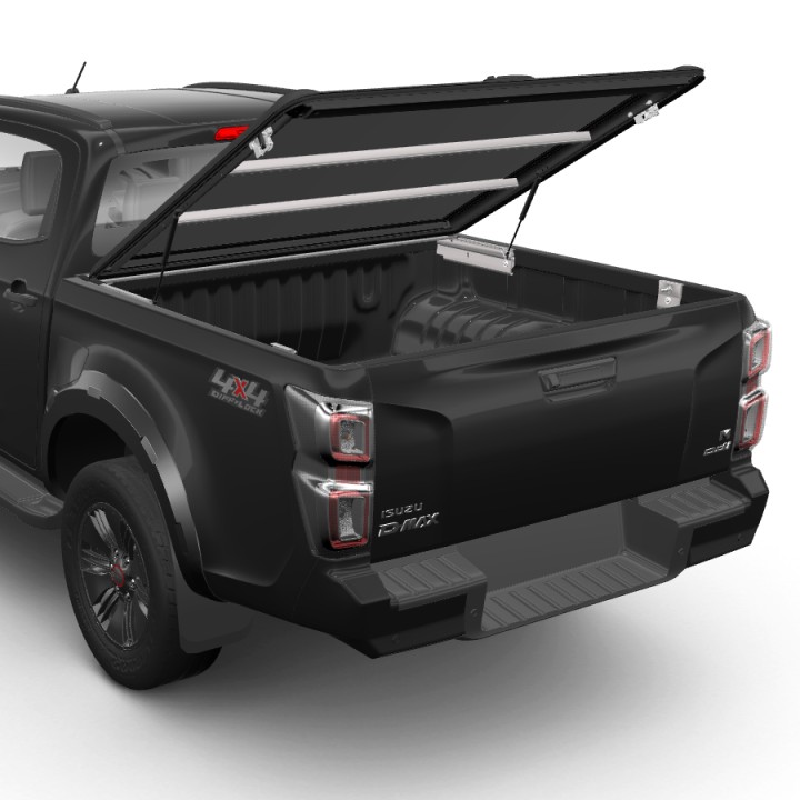 Lid Tonneau Bed Cover, Mountain Top Chequer, Isuzu D-Max Double Cab 2021 - 2024 - EDK.ro